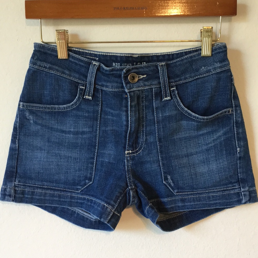 Big Star Size 25 Denim Shorts Mid Length